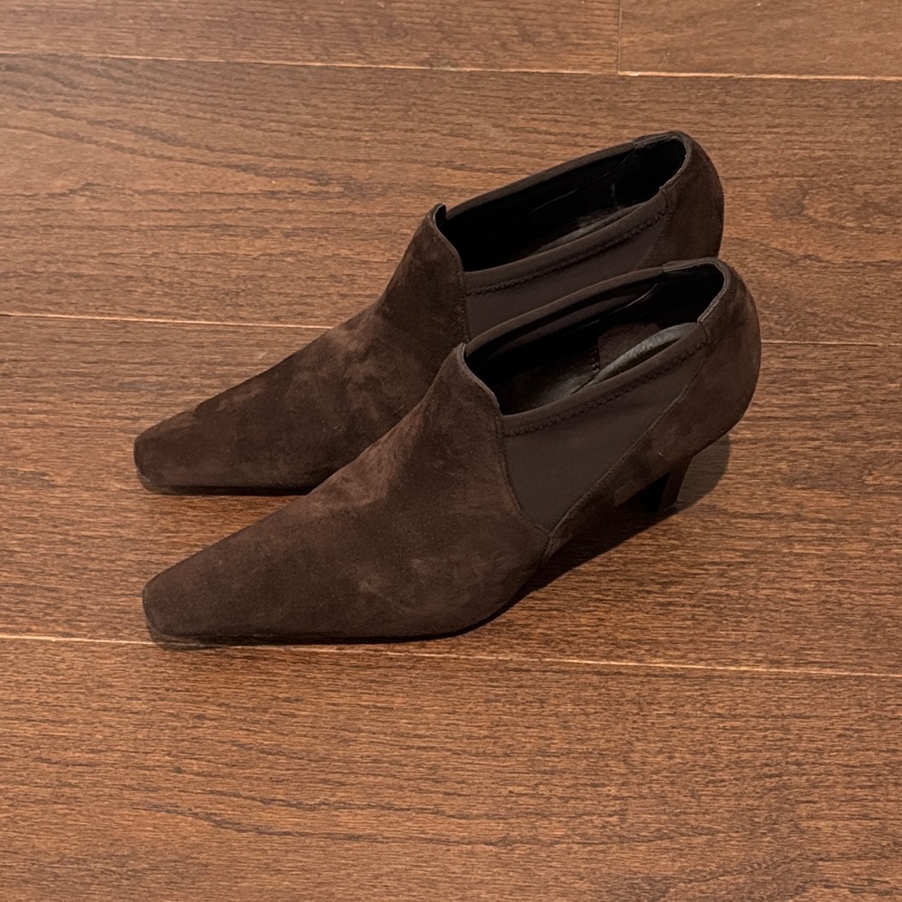 Moda Brown Suede Ankle Boots Size 9